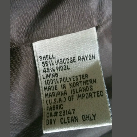 Talbots Brown Rayon Wool Blend Blazer Jacket Sz 8 - Picture 5 of 5